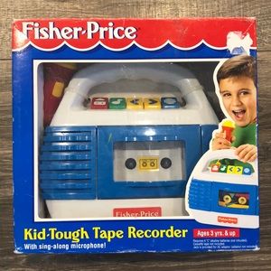 NIB Vintage Fisher Price Kid-Tough Tape Recorder